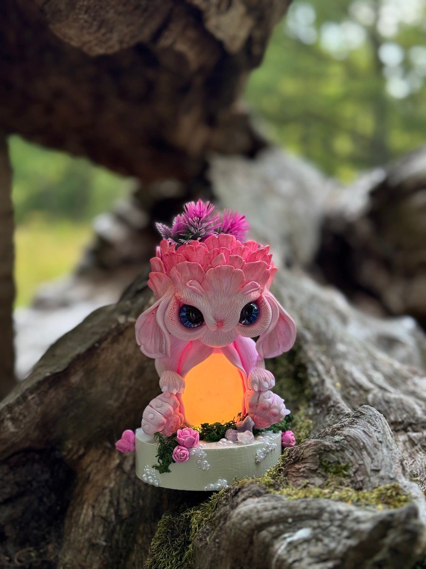 Handmade pot + nightlight