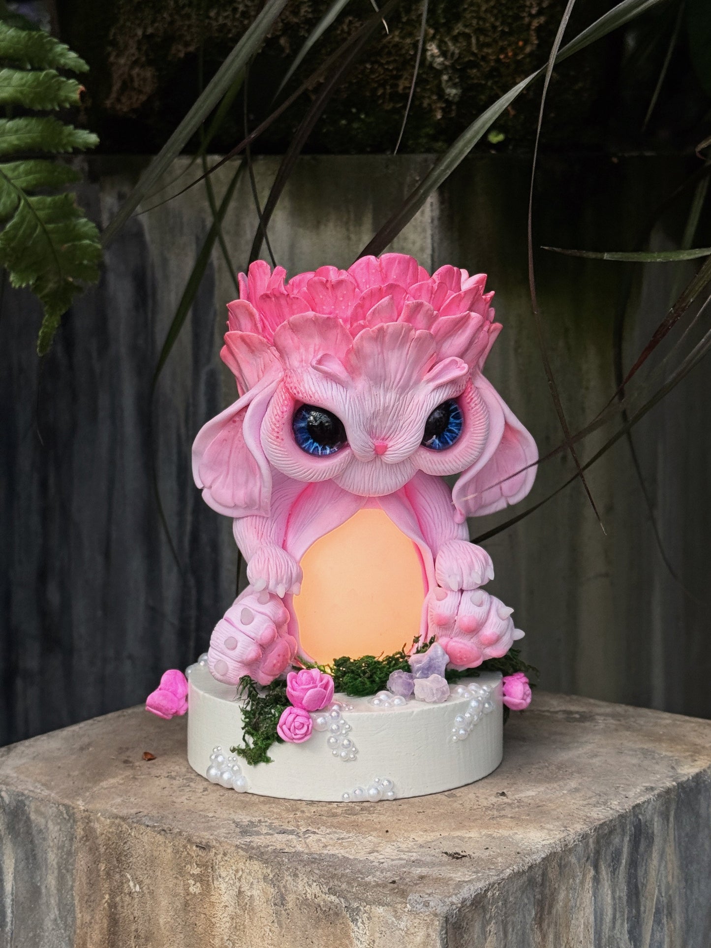 Handmade pot + nightlight