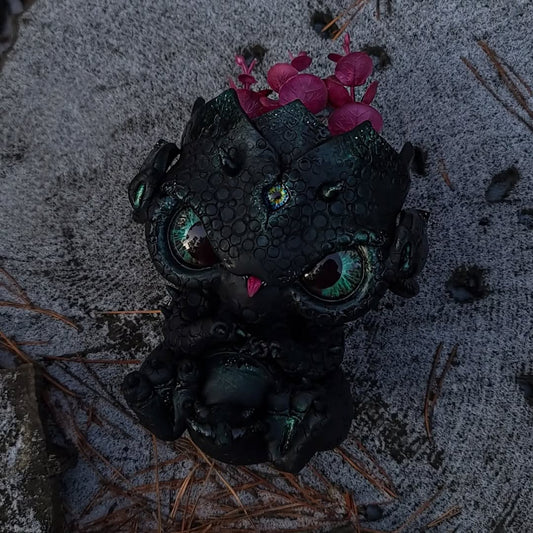 Black flower Dragon